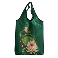 Custom Women’s Cricket Guyana Floral Series Grocery Bag Victoria Amazonica Giant Water Lily