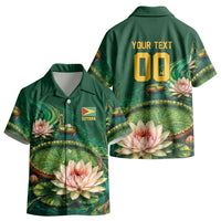 Custom Women’s Cricket Guyana Floral Series Kid Hawaiian Shirt Victoria Amazonica Giant Water Lily