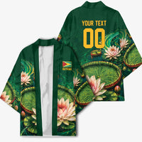 Custom Women’s Cricket Guyana Floral Series Kimono Victoria Amazonica Giant Water Lily