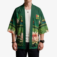Custom Women’s Cricket Guyana Floral Series Kimono Victoria Amazonica Giant Water Lily