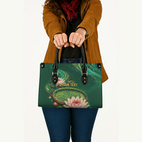 Custom Women’s Cricket Guyana Floral Series Leather Bag Victoria Amazonica Giant Water Lily