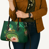 Custom Women’s Cricket Guyana Floral Series Leather Bag Victoria Amazonica Giant Water Lily