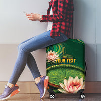 Custom Women’s Cricket Guyana Floral Series Luggage Cover Victoria Amazonica Giant Water Lily