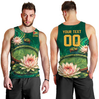 Custom Women’s Cricket Guyana Floral Series Men Tank Top Victoria Amazonica Giant Water Lily