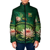 Custom Women’s Cricket Guyana Floral Series Padded Jacket Victoria Amazonica Giant Water Lily