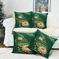 Custom Women’s Cricket Guyana Floral Series Pillow Cover Victoria Amazonica Giant Water Lily