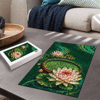 Custom Women’s Cricket Guyana Floral Series Puzzle Victoria Amazonica Giant Water Lily