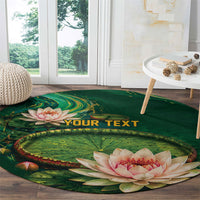 Custom Women’s Cricket Guyana Floral Series Round Carpet Victoria Amazonica Giant Water Lily
