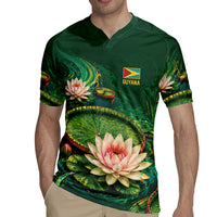 Custom Women’s Cricket Guyana Floral Series Rugby Jersey Victoria Amazonica Giant Water Lily