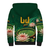 Custom Women’s Cricket Guyana Floral Series Sherpa Hoodie Victoria Amazonica Giant Water Lily