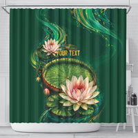 Custom Women’s Cricket Guyana Floral Series Shower Curtain Victoria Amazonica Giant Water Lily