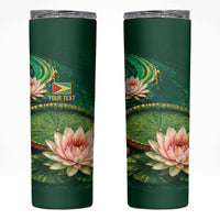 Custom Women’s Cricket Guyana Floral Series Skinny Tumbler Victoria Amazonica Giant Water Lily