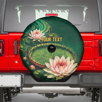 Custom Women’s Cricket Guyana Floral Series Spare Tire Cover Victoria Amazonica Giant Water Lily