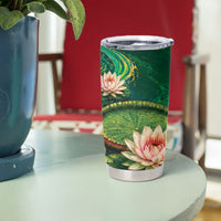 Custom Women’s Cricket Guyana Floral Series Tumbler Cup Victoria Amazonica Giant Water Lily