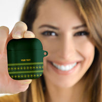 Custom Women’s Cricket Guyana Floral Series AirPods Case Rainforest Floral Geometry Motif