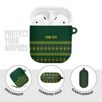 Custom Women’s Cricket Guyana Floral Series AirPods Case Rainforest Floral Geometry Motif