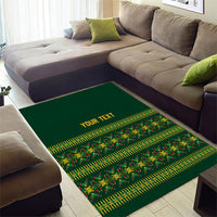 Custom Women’s Cricket Guyana Floral Series Area Rug Rainforest Floral Geometry Motif