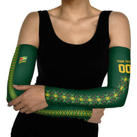 Custom Women’s Cricket Guyana Floral Series Arm Sleeves Rainforest Floral Geometry Motif