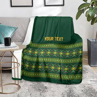Custom Women’s Cricket Guyana Floral Series Blanket Rainforest Floral Geometry Motif