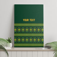 Custom Women’s Cricket Guyana Floral Series Canvas Wall Art Rainforest Floral Geometry Motif