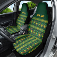 Custom Women’s Cricket Guyana Floral Series Car Seat Cover Rainforest Floral Geometry Motif