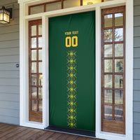 Custom Women’s Cricket Guyana Floral Series Door Cover Rainforest Floral Geometry Motif