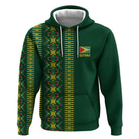 Custom Women’s Cricket Guyana Floral Series Hoodie Rainforest Floral Geometry Motif