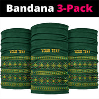 Custom Women’s Cricket Guyana Floral Series Neck Gaiter Rainforest Floral Geometry Motif