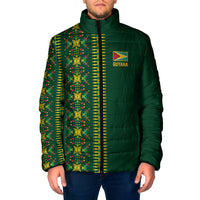 Custom Women’s Cricket Guyana Floral Series Padded Jacket Rainforest Floral Geometry Motif