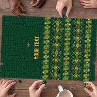 Custom Women’s Cricket Guyana Floral Series Puzzle Rainforest Floral Geometry Motif
