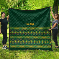 Custom Women’s Cricket Guyana Floral Series Quilt Rainforest Floral Geometry Motif