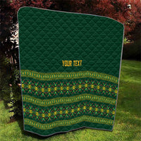 Custom Women’s Cricket Guyana Floral Series Quilt Rainforest Floral Geometry Motif