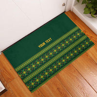 Custom Women’s Cricket Guyana Floral Series Rubber Doormat Rainforest Floral Geometry Motif
