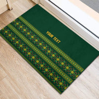 Custom Women’s Cricket Guyana Floral Series Rubber Doormat Rainforest Floral Geometry Motif
