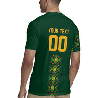 Custom Women’s Cricket Guyana Floral Series Rugby Jersey Rainforest Floral Geometry Motif