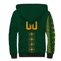 Custom Women’s Cricket Guyana Floral Series Sherpa Hoodie Rainforest Floral Geometry Motif