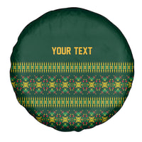 Custom Women’s Cricket Guyana Floral Series Spare Tire Cover Rainforest Floral Geometry Motif