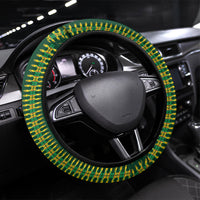 Women’s Cricket Guyana Floral Series Steering Wheel Cover Rainforest Floral Geometry Motif