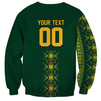Custom Women’s Cricket Guyana Floral Series Sweatshirt Rainforest Floral Geometry Motif