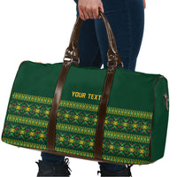 Custom Women’s Cricket Guyana Floral Series Travel Bag Rainforest Floral Geometry Motif