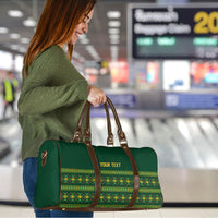 Custom Women’s Cricket Guyana Floral Series Travel Bag Rainforest Floral Geometry Motif