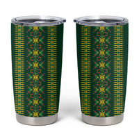 Custom Women’s Cricket Guyana Floral Series Tumbler Cup Rainforest Floral Geometry Motif