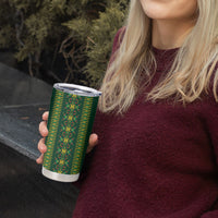 Custom Women’s Cricket Guyana Floral Series Tumbler Cup Rainforest Floral Geometry Motif