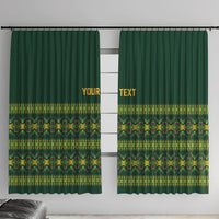 Custom Women’s Cricket Guyana Floral Series Window Curtain Rainforest Floral Geometry Motif