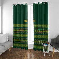 Custom Women’s Cricket Guyana Floral Series Window Curtain Rainforest Floral Geometry Motif