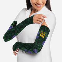 Custom Women’s Cricket Jamaica Floral Series Arm Sleeves Lignum Vitae Hummingbirds Geometric Ethnic