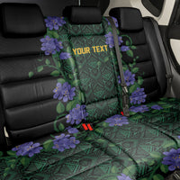Custom Women’s Cricket Jamaica Floral Series Back Car Seat Cover Lignum Vitae Hummingbirds Geometric Ethnic