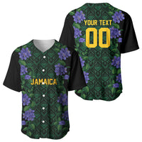Custom Women’s Cricket Jamaica Floral Series Baseball Jersey Lignum Vitae Hummingbirds Geometric Ethnic