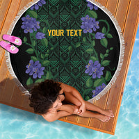 Custom Women’s Cricket Jamaica Floral Series Beach Blanket Lignum Vitae Hummingbirds Geometric Ethnic