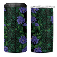 Custom Women’s Cricket Jamaica Floral Series 4 in 1 Can Cooler Tumbler Lignum Vitae Hummingbirds Geometric Ethnic